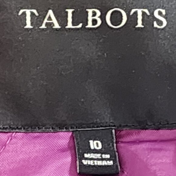 TALBOTS Women's Plum Wool Coat | GREAT CONDITION - Size 10 - Picture 3 of 11